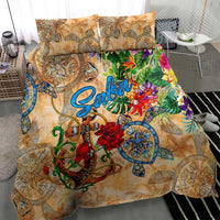 Saba Bedding Set Geographic Coordinate Anchor - Turlte Tropical