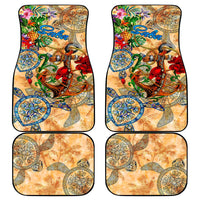 Saba Car Mats Geographic Coordinate Anchor - Turlte Tropical