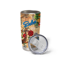 Saba Tumbler Cup Geographic Coordinate Anchor - Turlte Tropical