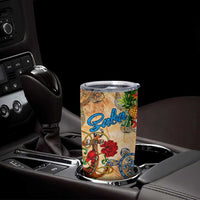 Saba Tumbler Cup Geographic Coordinate Anchor - Turlte Tropical