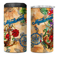 Montserrat 4 in 1 Can Cooler Tumbler Geographic Coordinate Anchor - Turlte Tropical