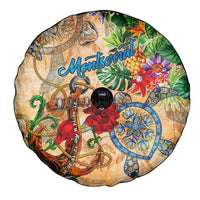 Montserrat Spare Tire Cover Geographic Coordinate Anchor - Turlte Tropical