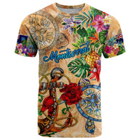 Montserrat T Shirt Geographic Coordinate Anchor - Turlte Tropical