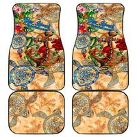 Bay Islands Department Car Mats Geographic Coordinate Anchor - Turlte Tropical