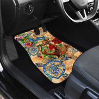 Bay Islands Department Car Mats Geographic Coordinate Anchor - Turlte Tropical