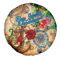 Bay Islands Department Spare Tire Cover Geographic Coordinate Anchor - Turlte Tropical