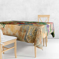 Guadeloupe Tablecloth Geographic Coordinate Anchor - Turlte Tropical
