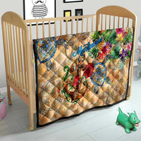 Martinique Quilt Geographic Coordinate Anchor - Turlte Tropical