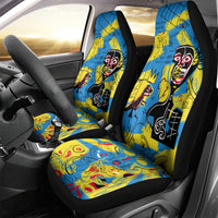 African Art Viva Underground Psychedelic Vintage Style Car Seat Cover - Wonder Print Shop