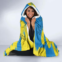 African Art Viva Underground Psychedelic Vintage Style Hooded Blanket