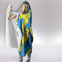 African Art Viva Underground Psychedelic Vintage Style Hooded Blanket