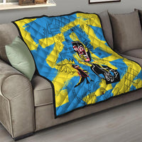 African Art Viva Underground Psychedelic Vintage Style Quilt - Wonder Print Shop