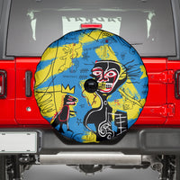 African Art Viva Underground Psychedelic Vintage Style Spare Tire Cover - Wonder Print Shop