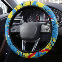 African Art Viva Underground Psychedelic Vintage Style Steering Wheel Cover - Wonder Print Shop