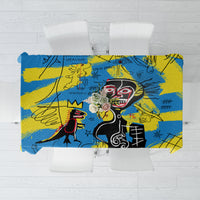 African Art Viva Underground Psychedelic Vintage Style Tablecloth - Wonder Print Shop