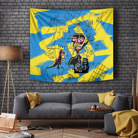 African Art Viva Underground Psychedelic Vintage Style Tapestry - Wonder Print Shop