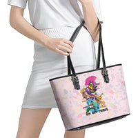 4 Elements Of Hip Hop Leather Tote Bag - Wonder Print Shop