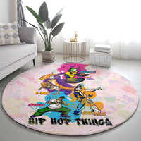 4 Elements Of Hip Hop Round Carpet