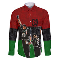 Mexico City 1968 African American Family Matching Short Sleeve Bodycon Dress and Hawaiian Shirt Black Power Salute - Wonder Print Shop