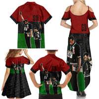 Mexico City 1968 African American Family Matching Summer Maxi Dress and Hawaiian Shirt Black Power Salute - Wonder Print Shop