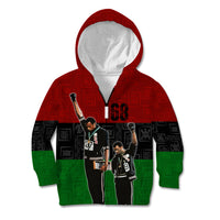 Mexico City 1968 African American Kid Hoodie Black Power Salute - Wonder Print Shop