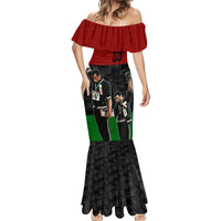 Mexico City 1968 African American Mermaid Dress Black Power Salute - Wonder Print Shop