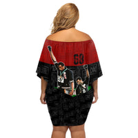 Mexico City 1968 African American Off Shoulder Short Dress Black Power Salute - Wonder Print Shop