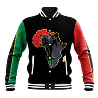 Powerful Panther Africa Baseball Jacket Map Africa - Wonder Print Shop