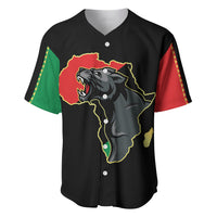 Powerful Panther Africa Baseball Jersey Map Africa - Wonder Print Shop