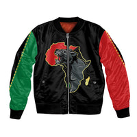 Powerful Panther Africa Bomber Jacket Map Africa - Wonder Print Shop