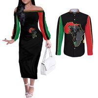 powerful-panther-africa-couples-matching-off-the-shoulder-long-sleeve-dress-and-long-sleeve-button-shirts-map-africa