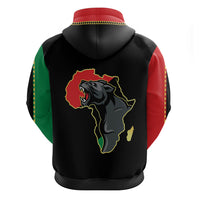 Powerful Panther Africa Hoodie Map Africa - Wonder Print Shop