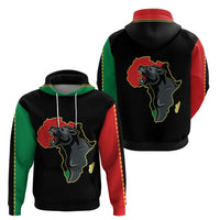 Powerful Panther Africa Hoodie Map Africa - Wonder Print Shop