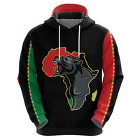 Powerful Panther Africa Hoodie Map Africa - Wonder Print Shop