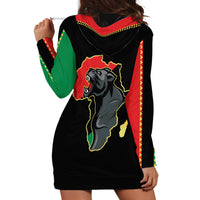 Powerful Panther Africa Hoodie Dress Map Africa - Wonder Print Shop