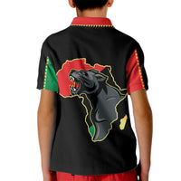 Powerful Panther Africa Kid Polo Shirt Map Africa - Wonder Print Shop