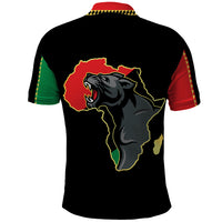 Powerful Panther Africa Polo Shirt Map Africa - Wonder Print Shop