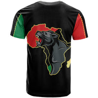 Powerful Panther Africa T Shirt Map Africa - Wonder Print Shop