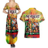 The Real G's Couples Matching Summer Maxi Dress and Hawaiian Shirt Civil Rights Leaders - Wonder Print Shop