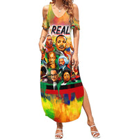 The Real G's Family Matching Summer Maxi Dress and Hawaiian Shirt Civil Rights Leaders - Wonder Print Shop