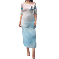 Skull Girl Family Matching Puletasi Dress and Hawaiian Shirt Never Fck Given - Wonder Print Shop