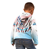 Skull Girl Kid Hoodie Never Fck Given - Wonder Print Shop