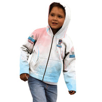 Skull Girl Kid Hoodie Never Fck Given - Wonder Print Shop