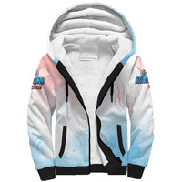 Skull Girl Sherpa Hoodie Never Fck Given - Wonder Print Shop