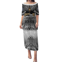 New Zealand Family Matching Puletasi Dress and Hawaiian Shirt Rugby Aotearoa Champions - Wonder Print Shop