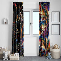 Peacock Bass Fishing Window Curtain Waves Art