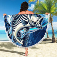 Striped Bass Fishing Beach Blanket Ocean Waves