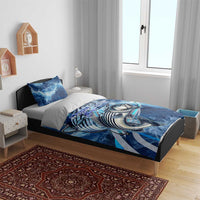 Striped Bass Fishing Bedding Set Ocean Waves