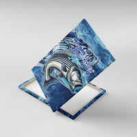 Striped Bass Fishing Canvas Wall Art Ocean Waves
