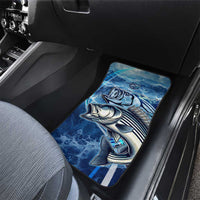 Striped Bass Fishing Car Mats Ocean Waves
